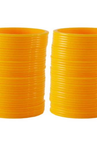 Extra Large Size  Acrylic Bangles Color Yellow