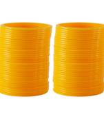Extra Large Size  Acrylic Bangles Color Yellow
