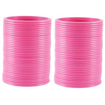 Extra Large Size  Acrylic Bangles Color Pink 1