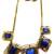dark blue junk necklace