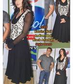 Katrina Ek Tha Tiger Promo Indian Idol Black Anarkali Suit