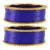 Extra Large Size  Brass & Acrylic Bangles Color Blue