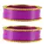 Extra Large Size  Brass & Acrylic Bangles Color Purple