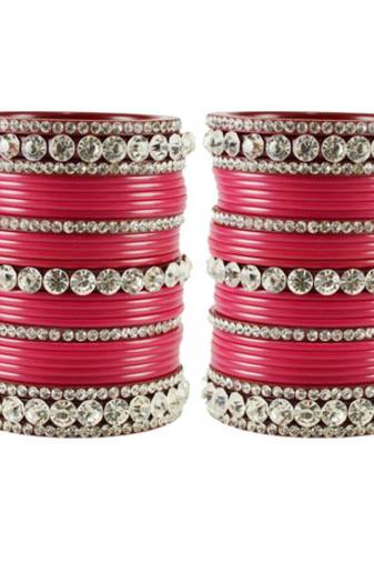 Extra Large Size  Acrylic Bangles Color Dark Pink & Maroon