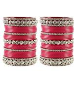 Extra Large Size  Acrylic Bangles Color Dark Pink & Maroon