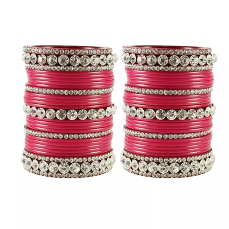 Extra Large Size  Acrylic Bangles Color Dark Pink & Maroon