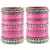 Extra Large Size  Acrylic Bangles Color Pink & Maroon