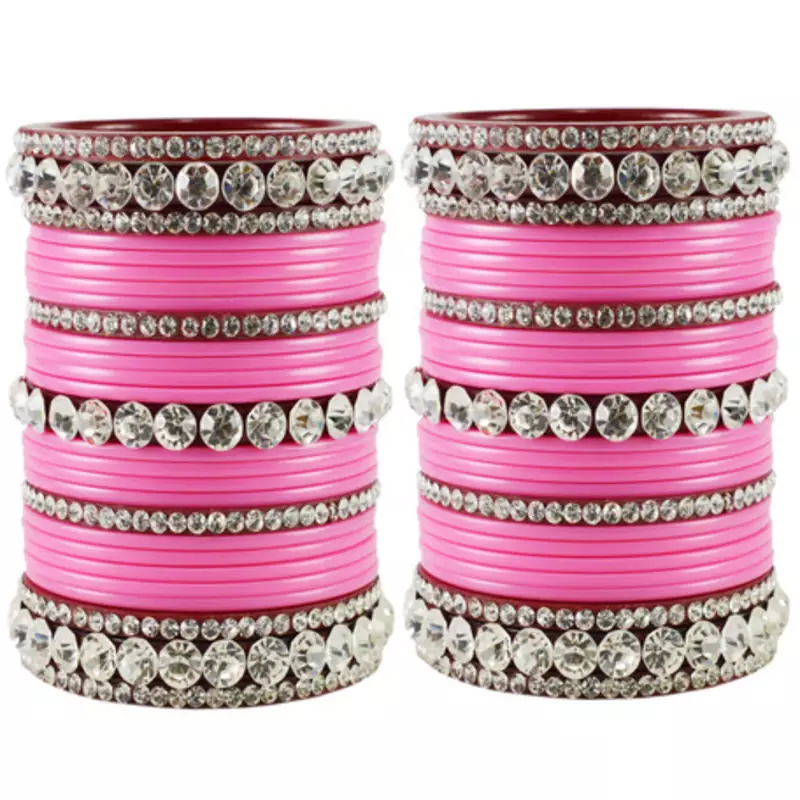 Extra Large Size  Acrylic Bangles Color Pink & Maroon