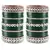 Extra Large Size  Acrylic Bangles Color Dark Green & Maroon