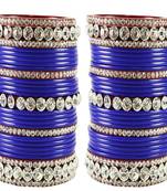 Extra Large Size  Acrylic Bangles Color Blue & Maroon