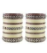 Extra Large Size  Acrylic Bangles Color Cream & Maroon