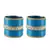 Extra Large Size  Brass & Acrylic Bangles Color Light Blue & Golden