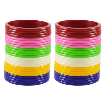 Extra Large Size  Acrylic Bangles Color Multicolor 1