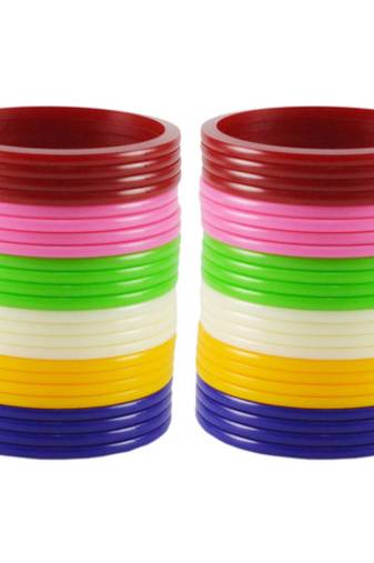 Extra Large Size  Acrylic Bangles Color Multicolor