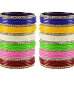 Extra Large Size  Brass & Acrylic Bangles Color Multicolor