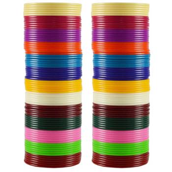 Extra Large Size  Acrylic Bangles Color Multicolor 1