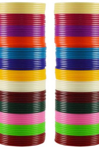 Extra Large Size  Acrylic Bangles Color Multicolor