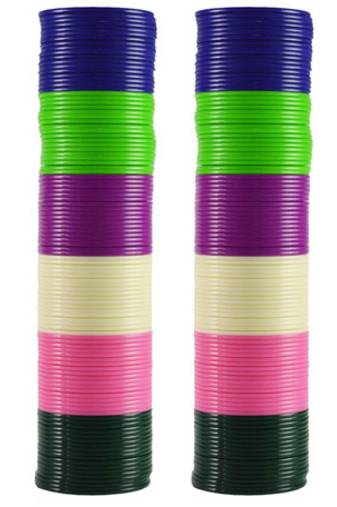 Extra Large Size  Brass & Acrylic Bangles Color Multicolor