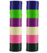 Extra Large Size  Brass & Acrylic Bangles Color Multicolor