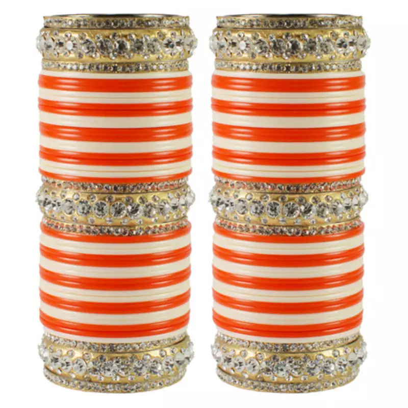 Extra Large Size  Brass & Acrylic Bangles Color Multicolor