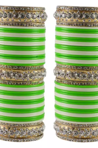 Extra Large Size  Brass & Acrylic Bangles Color Multicolor