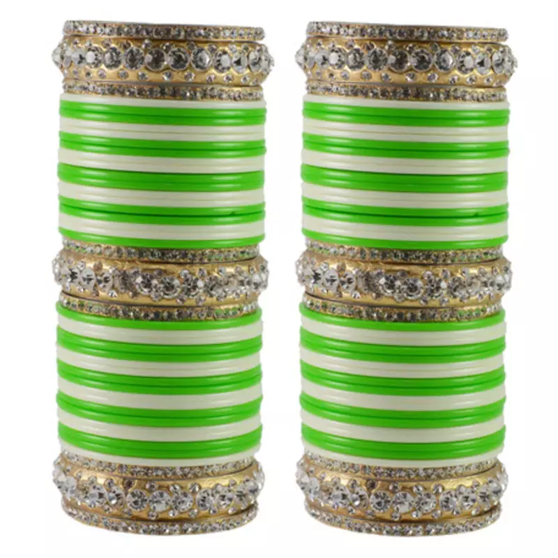 Extra Large Size  Brass & Acrylic Bangles Color Multicolor