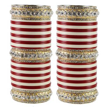 Extra Large Size  Brass & Acrylic Bangles Color Multicolor 1