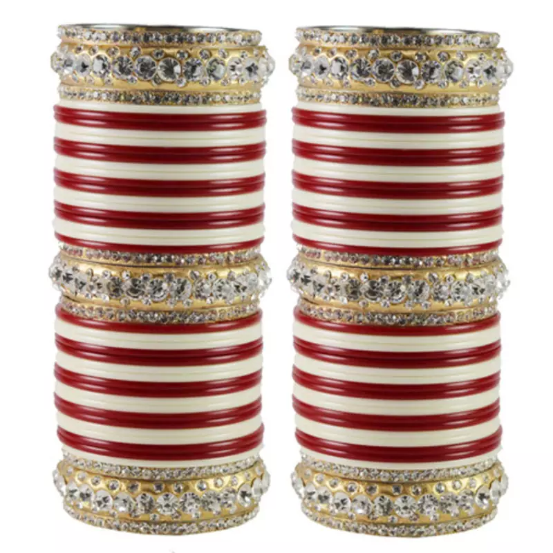 Extra Large Size  Brass & Acrylic Bangles Color Multicolor