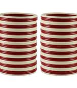 Extra Large Size  Acrylic Bangles Color Maroon & White