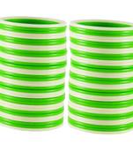 Extra Large Size  Acrylic Bangles Color Green & White
