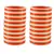 Extra Large Size  Acrylic Bangles Color Orange & White