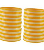 Extra Large Size  Acrylic Bangles Color Yellow & White