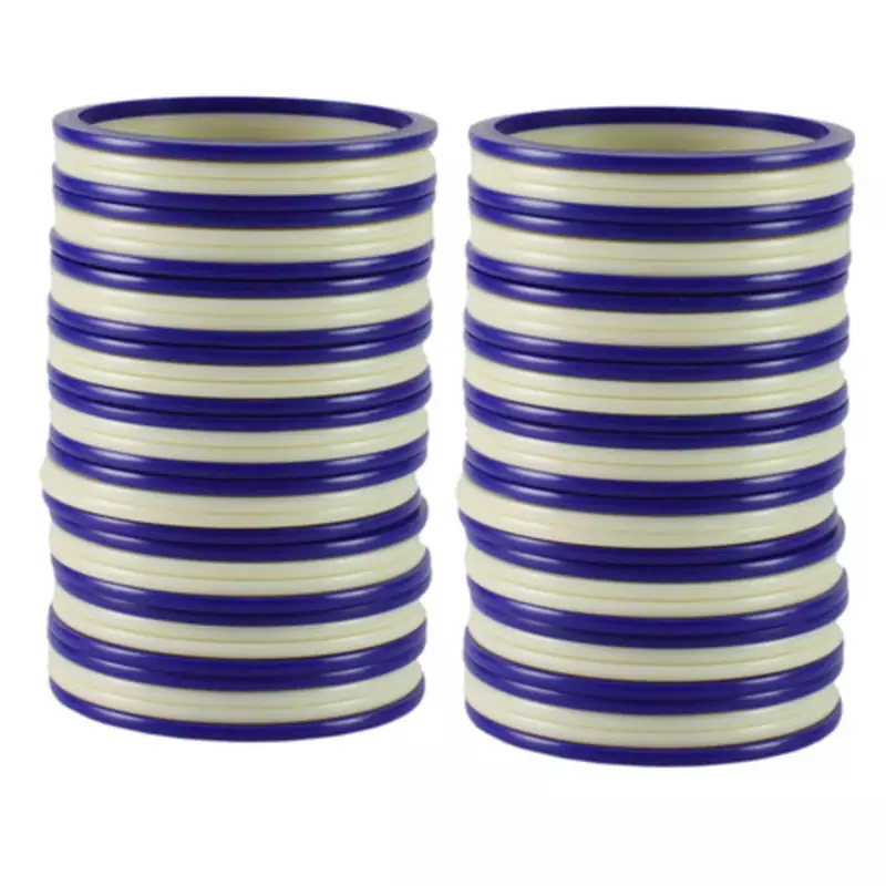 Extra Large Size  Acrylic Bangles Color Dark Blue & White