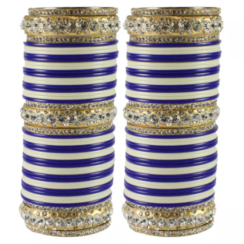 Extra Large Size  Brass & Acrylic Bangles Color Multicolor