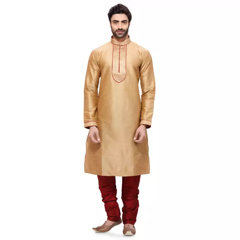 Gold Kurta Pyjama Men's