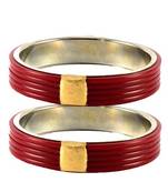Extra Large Size  Brass & Acrylic Bangles Color Maroon