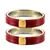 Extra Large Size  Brass & Acrylic Bangles Color Maroon