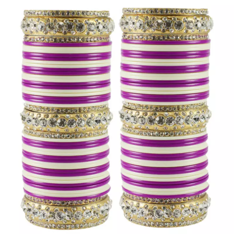 Extra Large Size  Brass & Acrylic Bangles Color Multicolor