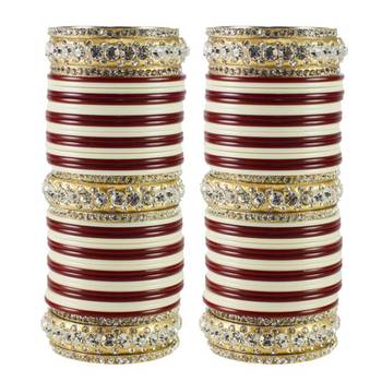 Extra Large Size  Brass & Acrylic Bangles Color Multicolor 1
