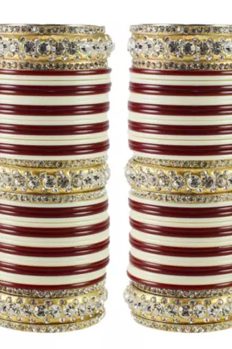 Extra Large Size  Brass & Acrylic Bangles Color Multicolor