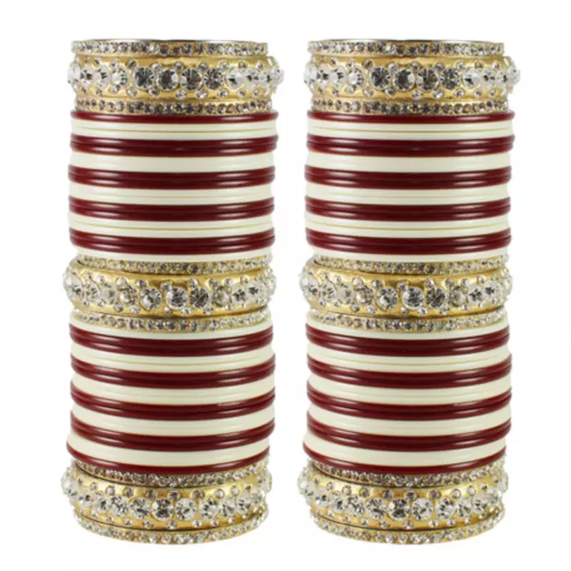 Extra Large Size  Brass & Acrylic Bangles Color Multicolor