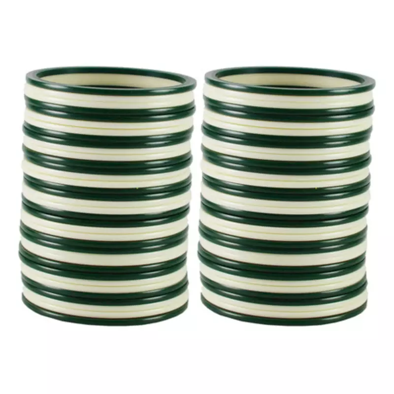 Extra Large Size  Acrylic Bangles Color Dark Green