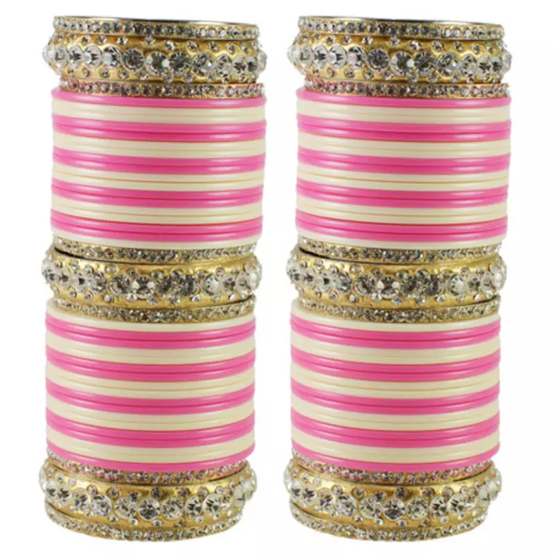 Extra Large Size  Brass & Acrylic Bangles Color Multicolor