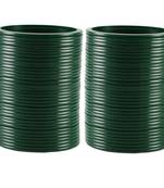Extra Large Size  Acrylic Bangles Color Dark Green