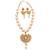 Royal Pearl Boat Shaped Neck Piece & Earrings For Women