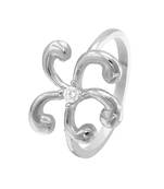 Cury Star Rhodium Plated Ring for Women