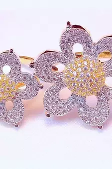 INTREND BEAUTIFUL FINE Cz DOUBLE RING