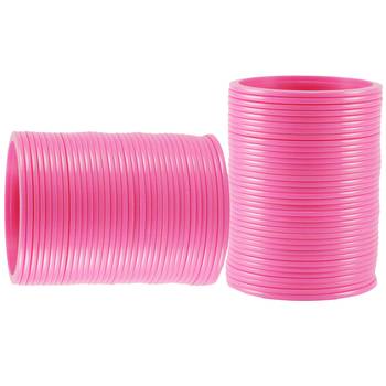 Extra Large Size  Acrylic Bangles Color Pink 2