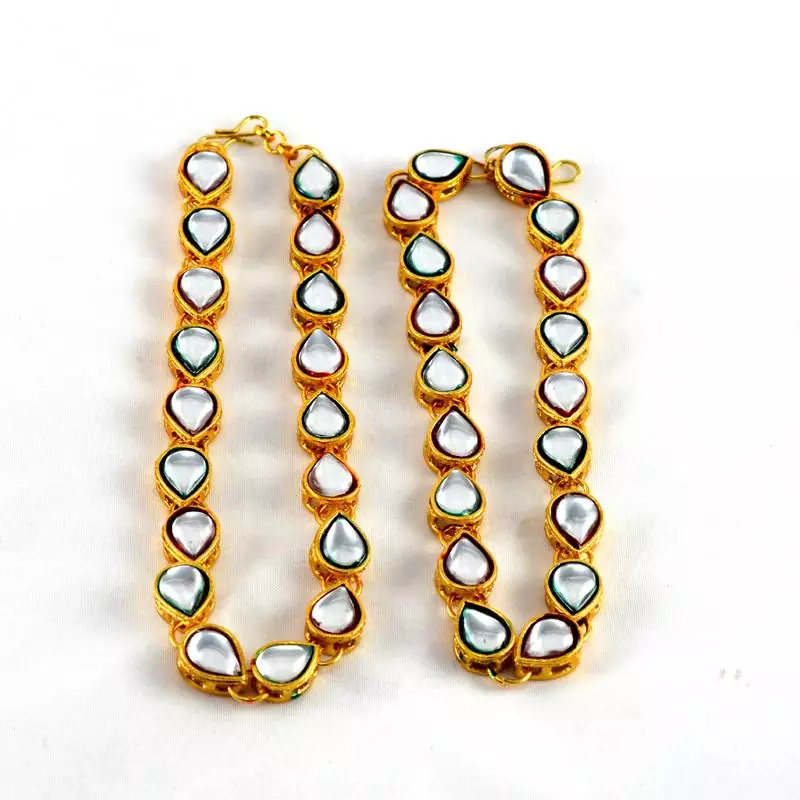 Micro Gold Platted Anklet Size-10"Inch