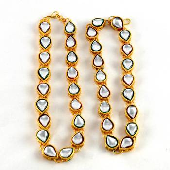 Micro Gold Platted Anklet Size-10"Inch 2